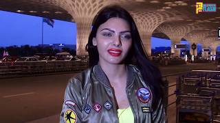 Sherlyn Chopra Spotted At International Airport Travelling To Nepal - Full Interview