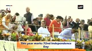 Defence forces hold parade on 72nd Independence Day at Red Fort
