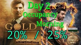 Gold And Satyameva Jayate Audience Occupancy Day 2 Morning Shows