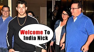 Nick Jonas With Parents Arrives In India, Engagement With Priyanka | FULL Airport Video