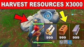 Harvest Building Resources with a Pickaxe - FORTNITE WEEK 6 CHALLENGES SEASON 5