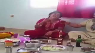 Punjabi Ladies Drunk with friend | JanSangathan Tv