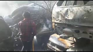 JALANDHAR | Fire In Maksuda Police station | 40 cars Burnt  | JanSangathan Tv
