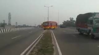 Ludhiana da Jalandhar Byepass Fly over te Bus walya Di Kartoot