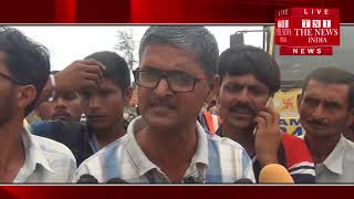 Somnath ]कोडिनार सोमनाथ हाइवे पर ख़ानगी कंपनी मे 100 से ज्यादा ट्रको को रोक कर किसानों ने हंगामा किया