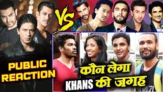 Which Young Actor Can Replace Bollywood Khans? | PUBLIC REACTION | Salman, Shahrukh, Aamir