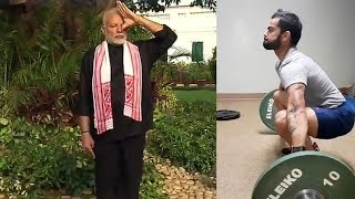 Modi completes the fitness challenge of Virat Kohli | JanSangathan Tv