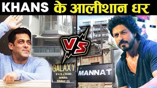 Salman Khan And Shahrukh Khan LAVISH House | Galaxy Vs Mannat | FULL JOURNEY VIDEO