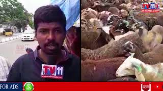HUGE DEMAND FOR GOATS, BAKRID GOAT PRICES HIKED, DUE TO RAIN EFFECT IN HYDERABAD