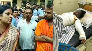 मेरठ में सुचिता चौहान को दलितों द्वारा जलाने की घटना पर न्याय दिलाने दीपक शर्मा पहुंचे हॉस्पिटल