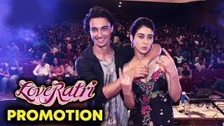 Loveratri Stars Aayush Sharma & Warina Hussain At R.D. National College For Promotion
