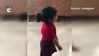 MS Dhoni shared an cute video of Ziva's smart reply to mom Sakshi's question 'is papa good or bad?