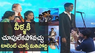 Blind Children's Performance at Neevevaro Pre Release Event | Aadhi Pinisetty | Top Telugu TV