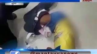 vedio viral of youngman beating in Surat