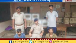 alchohol caught from car in Jamnagar