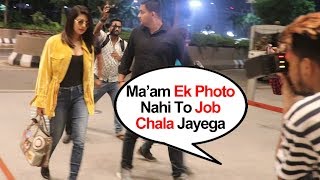 Priyanka Ji Ek Photo Nahi To JOB Chala Jayega | Photographer Begs To Priyanka Chopra At Airport