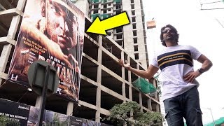 Gurmeet Chaudhary At The Tallest Poster Ever Made By A FAN For An Indian Actor