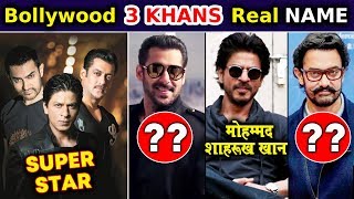 99% Don't Know REAL NAME Of 3 Bollywood Khan's | Salman, Shahrukh, Aamir