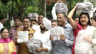 Delhi MLA's Led by Convenor Gopal Rai Proceed to Submit Letters at PMO Demanding Full State Hood