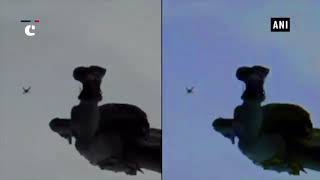 Para SF commandos carry out free fall jump as a part of SCO peace mission