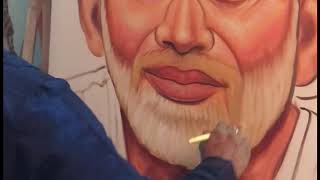 Mauritius | Navneet Agnihotri | Live Painting | Sai bhajan | Mani Manroo Pandit | 15/4 /2018 /