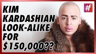 fame hollywood -​​ Crazy male fan spends $150,000 trying to look like Kim Kardashian!