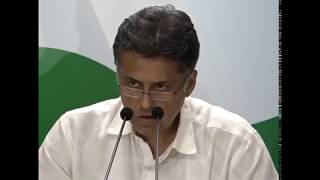 Highlights: AICC Press Briefing By Manish Tewari on RBI's Final Report on Demonetisation