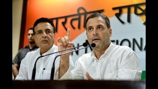 Congress President Rahul Gandhi addresses media on Modi's Demonetisation Scam
