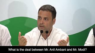 Congress President Rahul Gandhi addresses media on Rafale Scam