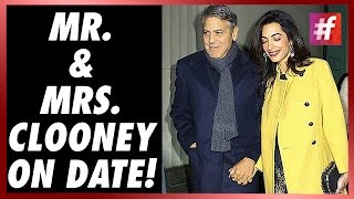 fame hollywood -​​ George Clooney With Wife Amal On A Date In New York