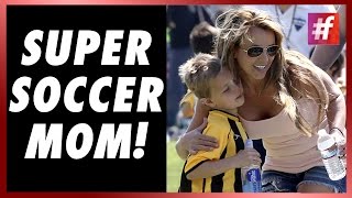 fame hollywood -​​ Brit's A Soccer Mom Now!