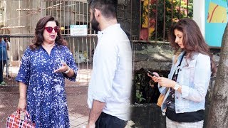 Farah Khan And Shweta Bachchan Spotted Outside Salon