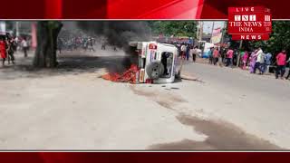 [ Bihar ] सड़क दुघर्टना में दो की मौत, आक्रोशित लोगों ने पुलिस की गाड़ी को आग के हवाले कर दिया