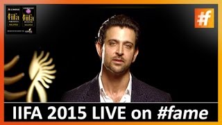 Hrithik Roshan LIVE from IIFA | IIFA 2015 Live on fame