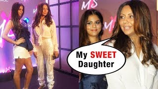 Shahrukh Khan's Gorgeous Daughter Suhana With Mom Gauri At Shweta Bachchan MxS Label Launch