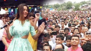 Sara Khan At Ram Kadam Dahi Handi 2018 Celebration | Ghatkopar