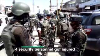 Terrorists hurl grenade at CRPF troop in Sopore, 4 jawans injured