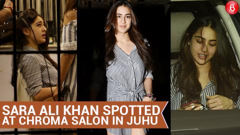 Sara Ali Khan Spotted At Chroma Salon In Juhu