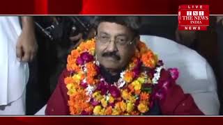 [ Rampur ] उत्तर प्रदेश केंद्रीय सिंचाई दर्जा मंत्री बलदेव ओलक ने मीडिया से की वार्ता