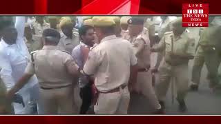 [ Jodhpur ] जोधपुर में कार्यकर्ताओं को रणुजा तीर्थ पर पुलिस ने रोका, नही जलाने दिया पुतला