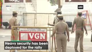 Supporters swarm in for MK Alagiri’s peace rally : Tamil Nadu