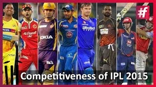 #fame cricket Competitiveness of IPL 2015 fame