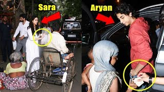 Sara Ali Khan & Aryan Khan Helping BEGGAR Will Melt Your Heart