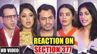 Bollywood Celebs REACTION On Section 377 Supreme Court Verdict | Nawazuddin, Surveen, Tanushree