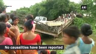 Canal bridge collapses in Darjeeling
