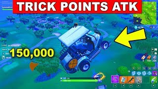 Get Trick Points in a Shopping Cart or ATK - FORTNITE WEEK 9 CHALLENGES SEASON 5