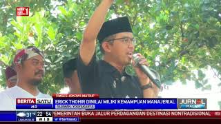 Kehadiran Erick Tohir Memperkuat Timses Jokowi-Ma'ruf