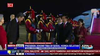 Presiden Jokowi dan Rombongan Tiba di Seoul