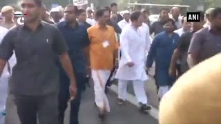 Bharat Bandh: Rahul Gandhi joins protest against fuel price hike
