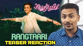 Rangtaari Song TEASER | REVIEW | REACTION | Loveratri | Aayush Sharma